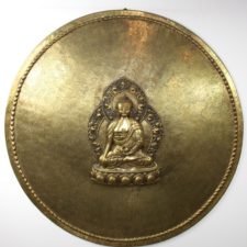 Brass Round Enlightenment Buddha Plate