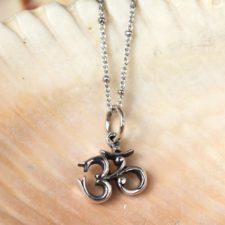 Silver Om Necklace