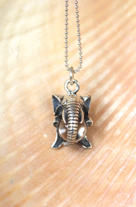 Silver Elephant Necklace