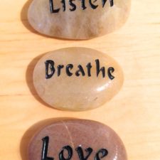Listen, Breathe, Love talistone gift package