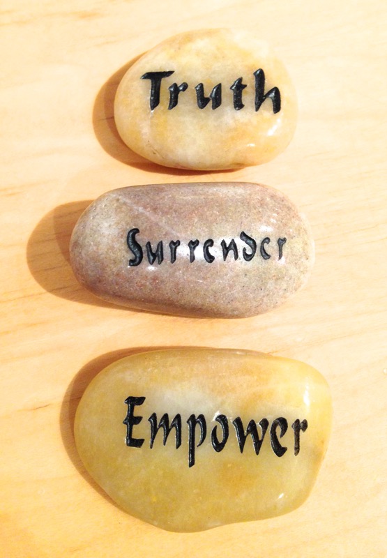 Truth, Surrender, Empower talistone gift package