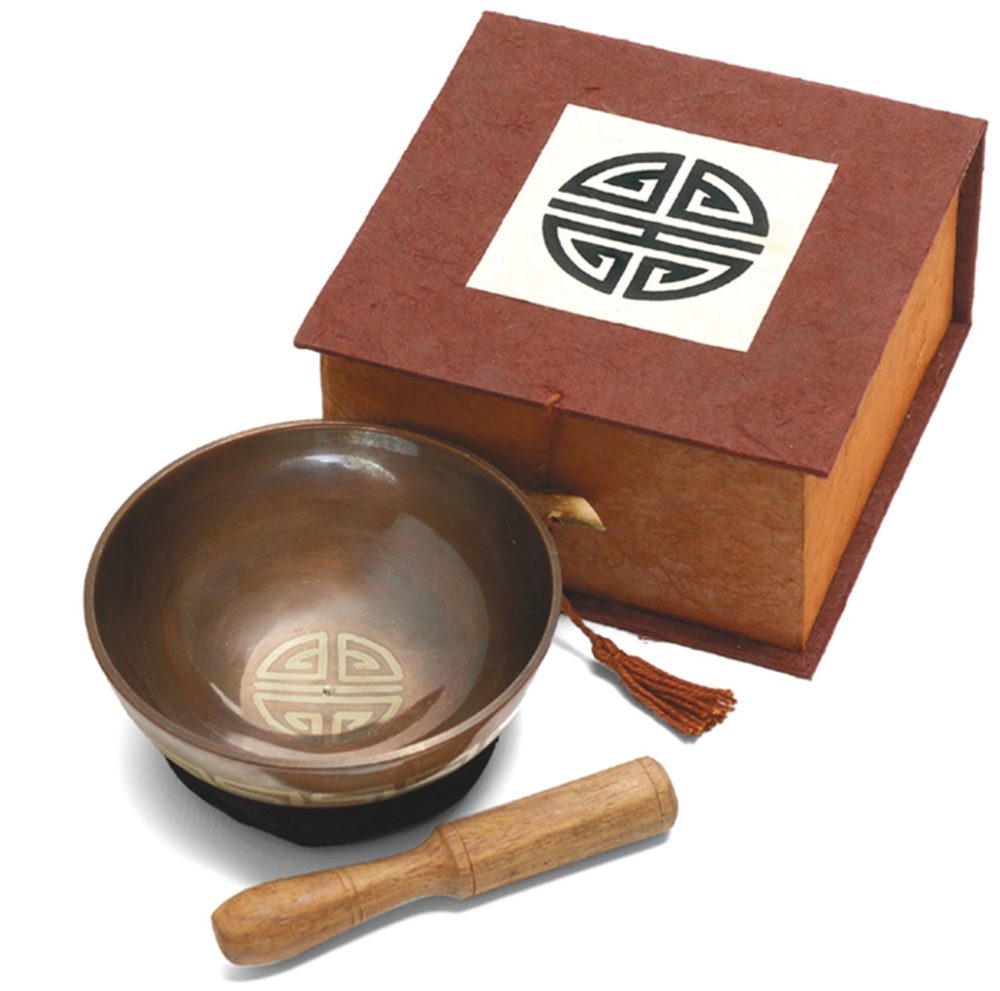 Longevity - Mini Singing Bowl in a Box for Meditation
