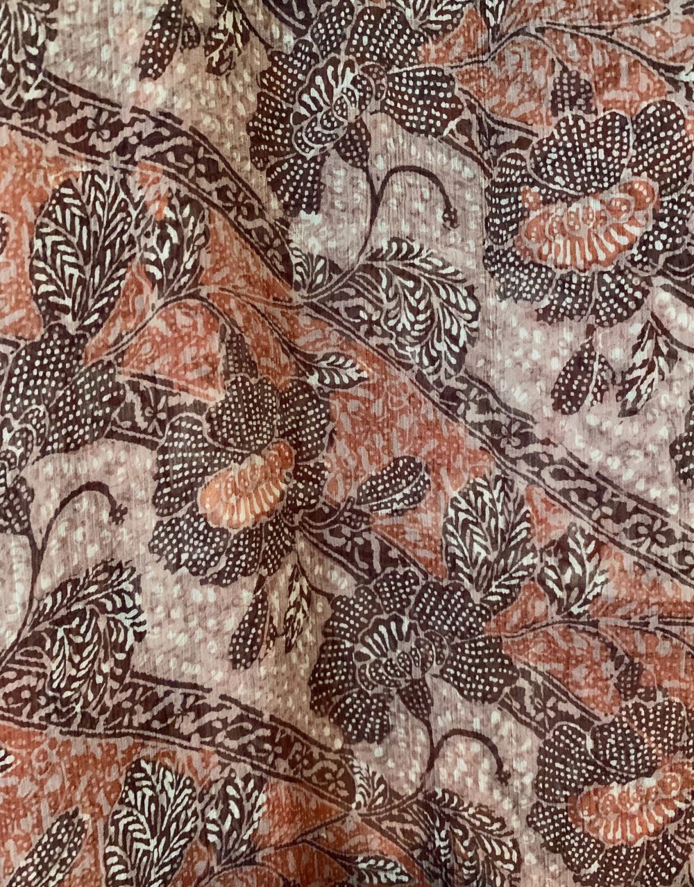 detail of batik scarf
