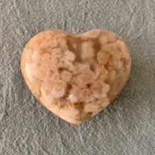 Flower Agate Crystal Heart