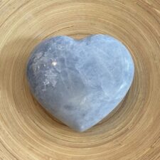 Large Blue Calcite Crystal Heart