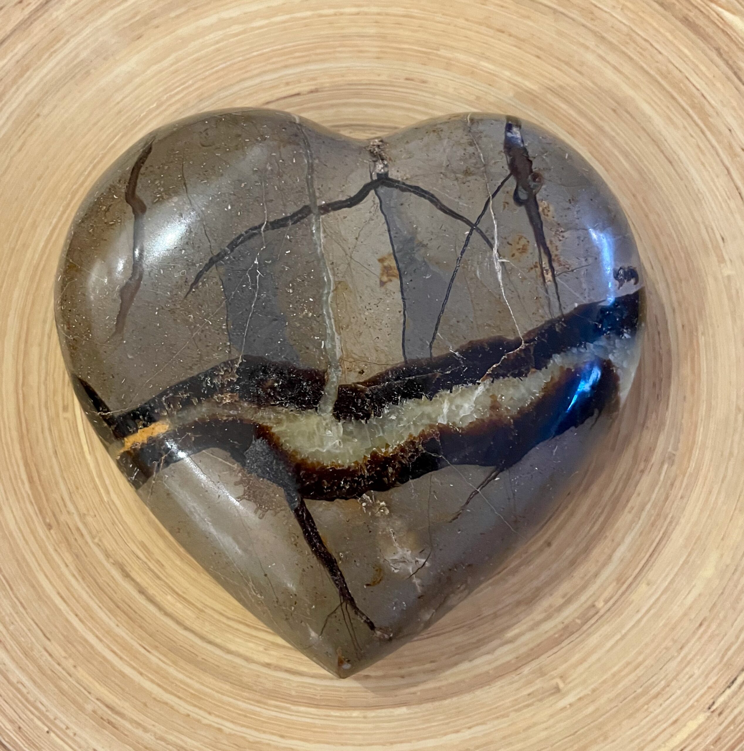 Extra Large Septarian Crystal Heart - Badawang Art