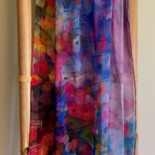 Printed Soft Floral Cupro Scarf